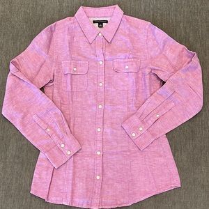 BANANA REPUBLIC PURPLE SHIRT.